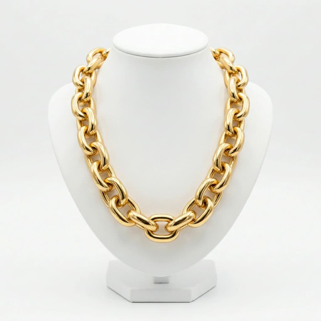 Chunky Gold Link Necklace