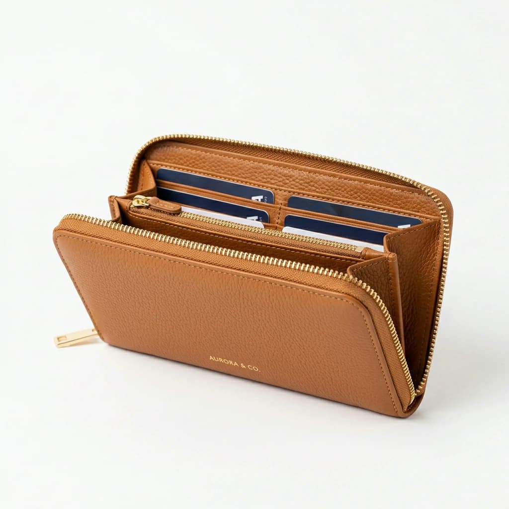 Continental Zip-Around Wallet