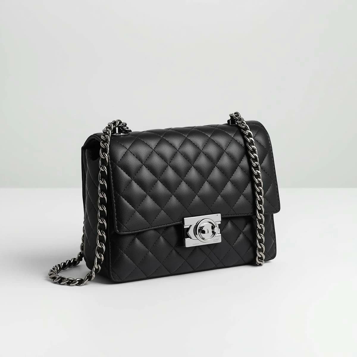 Quilted Chain Crossbody Bag